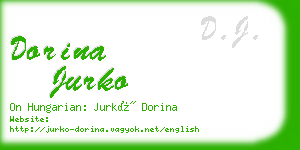 dorina jurko business card